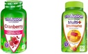 Gummies de cranberry vitafusion para mulheres 500mg e multi+ gomas de apoio imune com vitamina C Zinco diária Multivitamins 90 contagem
