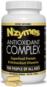 Complexo Antioxidante Nzymes® para Pessoas. Poderoso Suplemento Antioxidante, Vitamina C, Vitamina E, Vitamina A, Selênio, Enzimas Vivos Sprouted. Contagem 180 - Feito nos EUA