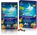 Enzima noturna, Enzimas Digestivas Multi Digestivas Diárias, Frutas de ameixa verde e vegetais com Probióticos, Bloating de alívio, Melhor qualidade do sono, para homens e mulheres, Promover Saúde Digestiva - 30 Comprimidos