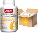 Jarrow Fórmulas Glucosamina + Condroitina + Cápsulas HSH, Suplemento de Suporte Conjunto com Vitamina C e Manganês, 240 Cápsulas, Fornecimento de 60 dias, Embalagem de 12