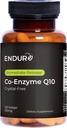 Endur Crystal-free Co-Enzima Q10, coração e suplemento de defesa antioxidante, ajuda a apoiar a produção de energia, sem glúten, 100mg (120 Softgels)