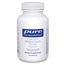 Encapsulamentos puros Magnésio de cálcio (Citrato) - 240 g Cálcio e 240 g Magnésio - Apoio à saúde óssea - Não-GMO & Vegan - 90 Cápsulas