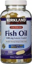Kirkland assinatura entérico revestido óleo de peixe Omega 3 1200 MG óleo de peixe, 684 MG de Omega 3 ácidos gordos, 180 softgels