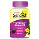 Suplemento dietético Senokot pastilhas laxantes, extrato de sena natural, gentil, alívio overnight de constipação ocasional, sabor misto de Berry, 60 Conde.