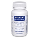 Encapsulamentos puros Picnogenol 100 mg Suplemento hipoalergénico para promover a saúde vascular e fornecer suporte antioxidante 60 cápsulas