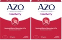 AZO Cranberry Urinary Tract suplemento de saúde, 1 Servindo : 1 copo de suco de cranberry, Pílulas de cranberry livre de açúcar, 50 contagem (Pack of 2)