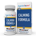 Fórmula calmante de fonte superior, L-teanina, melatonina, sob a língua rápida dissolver comprimidos microlinguais, 60 Ct, 5-HTP para a conversão melhorada da serotonina, suporte ao sono, não-GMO