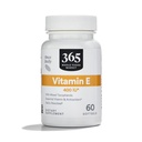365 by Whole Foods Market, Vitamina E 400 UI com tocoferóis mistos, 60 Contagem