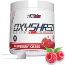 EHP Labs OxyShred não estimulante pré-treino em pó - Stim Free, Cafeína livre pré-treino para homens e mulheres - Não Stim pré-treino - açúcar livre de energia em pó - framboesa, 60 Servings