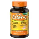 American Health Ester-C com Citrus Bioflavonoids Cápsulas - Gentil Sobre o Estômago, Vitamina C não-Ácida - 500 mg, 60 Servings, 120 Count