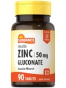Sundance Zinc Supplement 50mg ou 90 Comprimidos