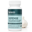 Benecin Defense 1500 mcg Alicina Estabilizada por cápsula Mais altas quantidades de SAC & Polifenóis de Alho Negro       . Apoio poderoso de Imune & Heart Function tampas vegetarianas (1 contagem (Pacote de 60))