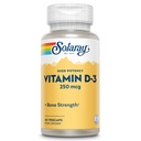 SOLARAY Vitamina D3 10000UI (250 mcg) - Vitamina D de alta potência - com VIT D3 como colecalciferol - Ossos fortes e Imune Suplemento de suporte - 60 dias de garantia, 60 Servings, 60 VegCaps