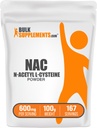 BulkSuplements.com NAC Powder - N-Acetil Cysteine 600mg, NAC Supplement - Apoio antioxidante, sem glúten - 600mg por serviço, 167 Servings, 100g (3,5 oz) (Pack of 1)