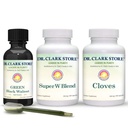 Dr Clark Store Kit de suporte e limpeza de intestines - com Tintura Verde Original de Black Walnut Hulls, Wormwood, e Craves-Ajuda a manter a função intestinal ideal