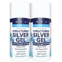 Gel de prata coloidal Força extra - 35ppm Gel de prata coloidal ativado para potência máxima - Made in USA - Fórmula estruturada em um pacote conveniente 2