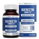 Quercetin Complete® Quercetin Phytosome com 50X Absorção mais elevada, clinicamente comprovada e patenteada Quercefit – forma mais eficaz de Quercetin – aprimorada com bromelaína, zinco e vitamina C (60 cápsulas)