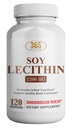 SAÚDE LFE Lecitina 1200mg, alta potência, 120 Softgels, combinação natural de ácidos gordos essenciais para apoiar o cérebro e nervos função- Lecitina grau alimentar, 1200mg por serviço, Suplemento dietético