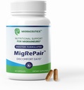 MigRePair garrafa de 60 - Doutor Formulado Migraine Alívio Suplementos - Suporte de ervas naturais com Feverfew, Butterbur & semente de uva - Migraine Suplemento para mulheres e homens - Migraine Cefaleia Suporte
