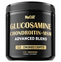 Glucosamina Condroitina HSH com Imune & Suporte Conjunto Suplemento 2000mg - Curcumina Cúrmica Raiz, Boswellia, Elderberry, Echinacea & More - 120 Cápsulas - Saúde Óssea, Flexibilidade e Força Suporte