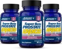 SUPER BETA PROSTATE Mastigações avançadas - Suplemento de suporte de próstata para a saúde dos homens (180 mastigações, 3-Pack)