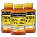 MASON NATURAL Óleo de hortelã-pimenta 50 mg Suplemento entérico revestido, fornecimento de 270 dias de suporte gastrointestinal para normalmente Funcionamento Bowel, pílulas de Softgel