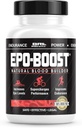 Natural Blood Builder Suplemento de Ferro. Suporte RBC feito nos EUA com Echinacea & Dandelion Root ajudando VO2 Max, Energia, Endurance (1-Pack)