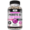 Kaya Naturals Probiótico 50 bilhões de UFC - Probióticos para Mulheres, Probióticos para Homens e Adultos, Natural - Gut Health & Imune Support Supplement - Fornece suporte digestivo - 30 Cápsulas Vegetais