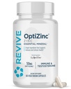 Revive MD Zinc Mineral Supplement for Men & Women - Suporta Imunidade e Saúde Celular com 50mg OptiZinc - Antioxidante e Imune Support - 60 Cápsulas