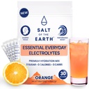 Sal da Terra Eletrólito Zero-Sugar Premium - Feito com sal rosa do Himalaia - Pacotes de Hydration Powder