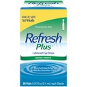 Atualizar mais gotas lubrificantes do olho, sem conservativo, 0,01 Fl Oz recipientes de uso único, 50 contagem, embalagem maio Vary