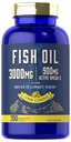 Carlyle Fish Oil 3000mg 900mg Omega 3 200 Softgels Flavor de Limão Não-GMO e Suplemento sem glúten