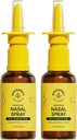 Apicultor Naturals Pulverizador nasal para adultos com Própolis, Xylitol & Salina, Clears Congestão nasal, Hidrata Canal Sinus, & Decongestiona Cavidades Sinus, 1 fl oz (Pacote de 2)