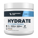 Laboratório Transparente Hidrate Eletrólitos Naturalmente Adoçados Pó - Eletrólitos em Pó Hidratação com Água de Coco, Cálcio, Taurina e Potássio - 40 Servões, Manga de pêssego