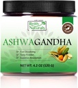 Reddy Naturals Aryana Puro pó orgânico Ashwagandha - Extrato de raiz de alta potência com 10% de Withanolides - sabor laranja natural para estresse e suporte energético - 4.2 OZ (120g)