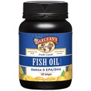 Barlean's Omega 3 Fish Oil Supplements, Suplemento Softgels para homens e mulheres, 600mg EPA e DHA Fatty Acids, laranja flavored, 100 contagem