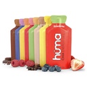Huma Chia Energy Gel, Variety 12 Pack - Estômago amigável, Geles de energia de alimentos reais para exercícios de resistência