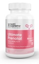 Nutri Supreme Vitamina Pré-natal, Suplemento de Vitaminas Pré-Natais para Mulheres com Folato de Metil Altamente Absorvível, Um por Dia Multivitamin Pré-Natal com Ferro, Kosher, Cápsulas, 90 Contagem