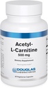 Douglas Laboratories Acetil L-Carnitina 500 mg Suporta a função do cérebro e do nervo durante o processo normal de envelhecimento* □ 60 Cápsulas