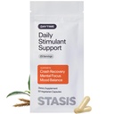 Stasis Energia diurna & Focus Suplemento para emparelhar com seu estimulante - Nova e melhorada fórmula para todo o dia de energia, humor e suporte cerebral - Nootropics with Added CoQ10 & Rhodiola Rosea (25 Servings)