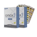 Omax3 Pro-Strength Ultra-Pure Omega-3 Fish Oil - 1000 mg - Máxima Articulação Profissional e Apoio Músculo - EPA DHA - NSF Certificado - 60 / por Softgel Blister (Pacote de 2)