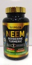 Neem Leaf Supplement - Fórmula 8in1 - Combine com Berberine, Açafrão, Santo Basílio, Amla, Alcachofra, Cardo de Leite e Pimenta Preta - Suporte Imune - 120 Cápsulas para Fornecimento de 4 Meses