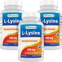Best Naturals L-Lysine 500 mg 250 Comprimidos (250 Contagem de 3)