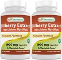 Melhores Naturals Bilberry 1000 Mg 90 Cápsulas (90 Contagem (Pacote de 2))
