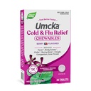Via da natureza Frio + Flu Alívio, Umcka, Encurta Duração e Reduz Severidade, Multi-Symptom Alívio, Homeopático, fenilefrina Livre, Não-Drowsy, Berry Flavored, 20 comprimidos mastigáveis (Pacote de Maio Vary)