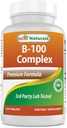 Melhor Complexo Natural B-100 para adultos, 120 Comprimidos