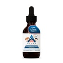 Ayush Herbs Ashwagandha Drops para Crianças e Adultos - Gotas de Ashwagandha sem álcool, calmante suplemento diário para o foco calmo com Ashwagandha orgânico, sabor limão - 2 Fl Oz (80 Servings)