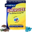 iSatori Energizar comprimidos de cafeína - Pílula de energia de ação rápida (28 comprimidos)