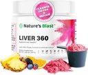 Fígado 360 - Fígado Limpar Detox & Reparar em Pó com Cardo de Leite, Alcaçuz & Alcachofra Extrair Fruit Punch Sabor – 30 Servings