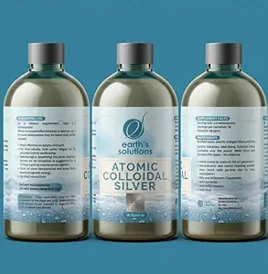 Solução de prata coloidal atômica para bem-estar natural e suporte imunológico - Suplemento de prata iônica ASIN: B0CBZSWPR5